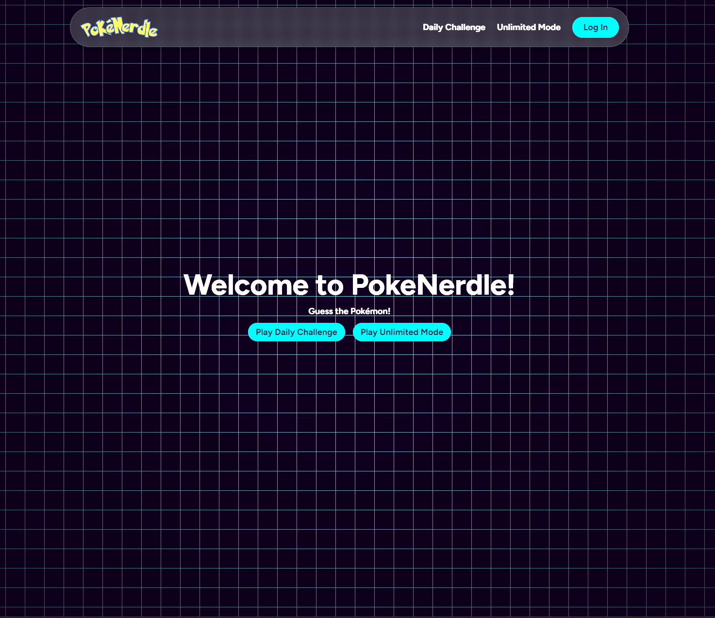 PokeNerdle online guessing game